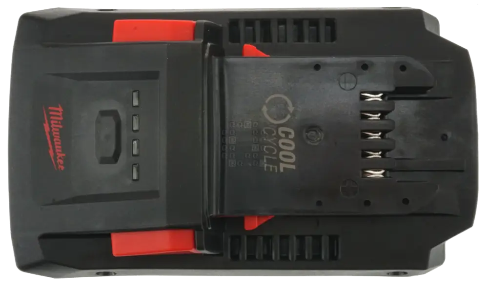 Milwaukee Tool 48-11-1813 5INR22/71-3 HD12.0 M18 RedLithium FORGE Battery Pack Top View