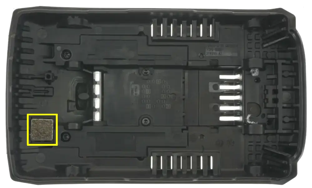 Milwaukee Tool 48-11-1813 5INR22/71-3 HD12.0 M18 RedLithium FORGE Battery Pack Inside Cover
