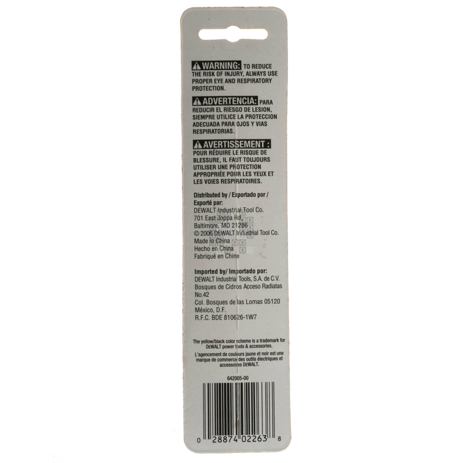 DeWALT Industrial Tool DW2263 SQ3 / #3 Square Recess Power Bit, 6" Length