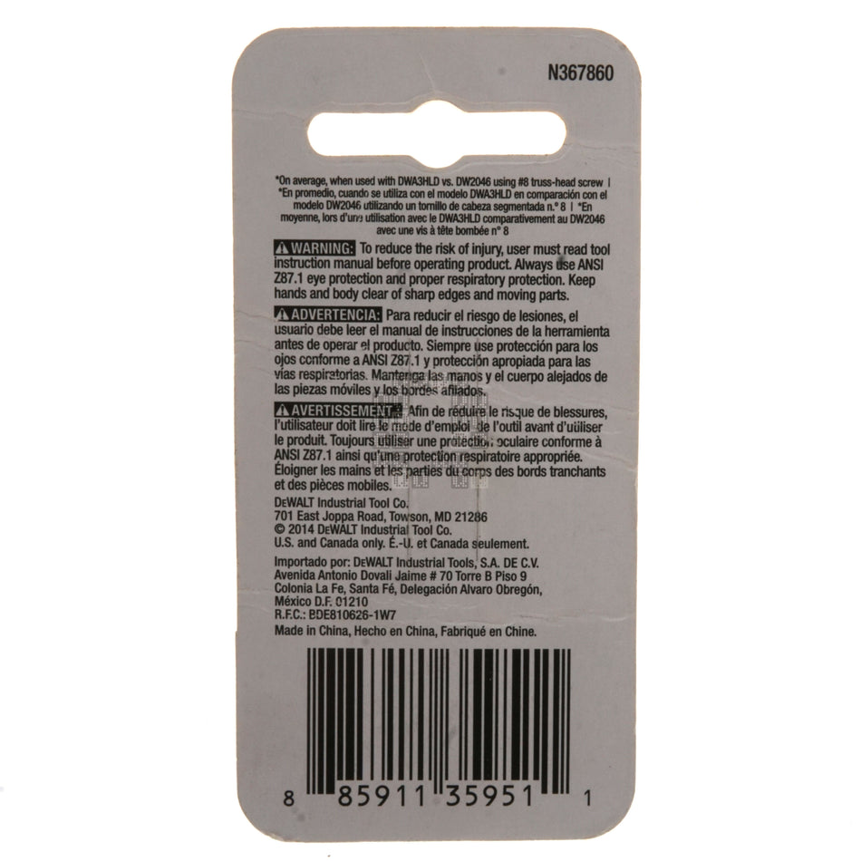 DeWALT DWA1PH1-2 PH1 / #1 Phillips MAX FIT Bit Tips, 1" Length, 2-Pack
