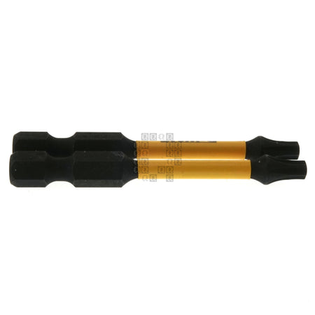 DeWALT Industrial Tool DWA2TX20IR2 T20 TORX Impact Ready Flex TORQ Power Bits, 2-1/4" Length Black Yellow