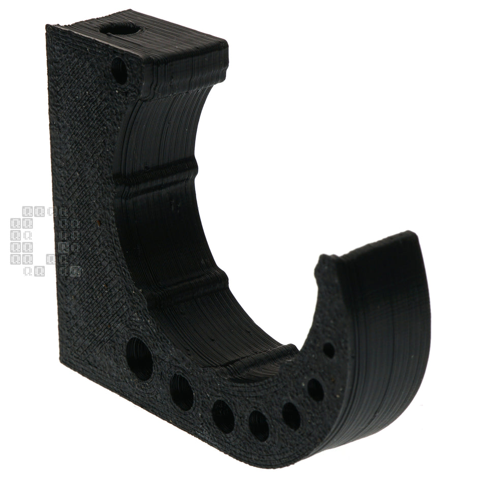 Quagmire Repair LLC 3d Printed 1" Screw-Type ENT Tubing Clamp, Black Nylon CF