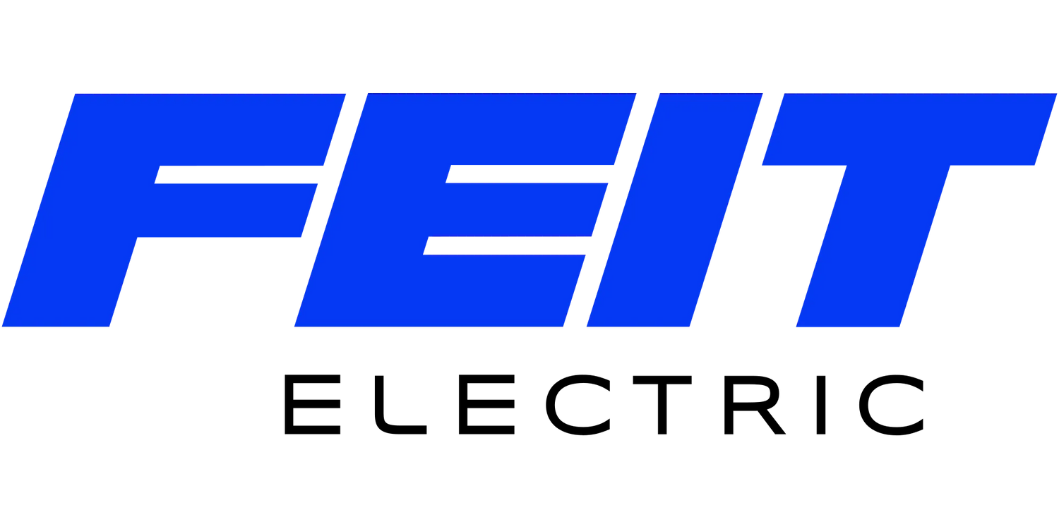 Blue Feit Electric Logo, Banner