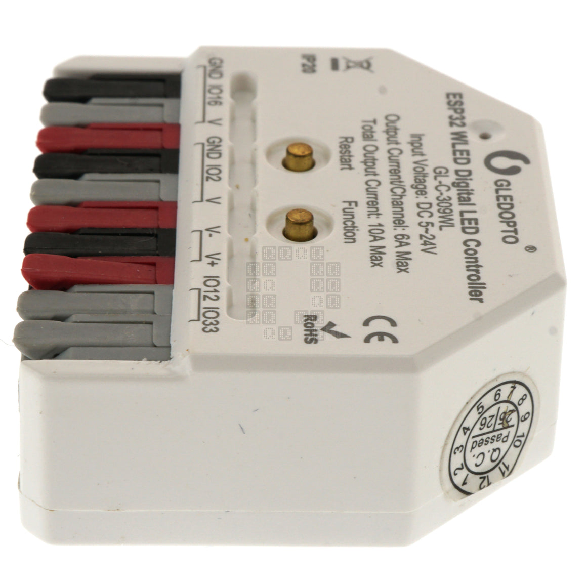 GLEDOPTO GL-C-309WL ESP32 WLED Digital LED Controller, 5-24VDC