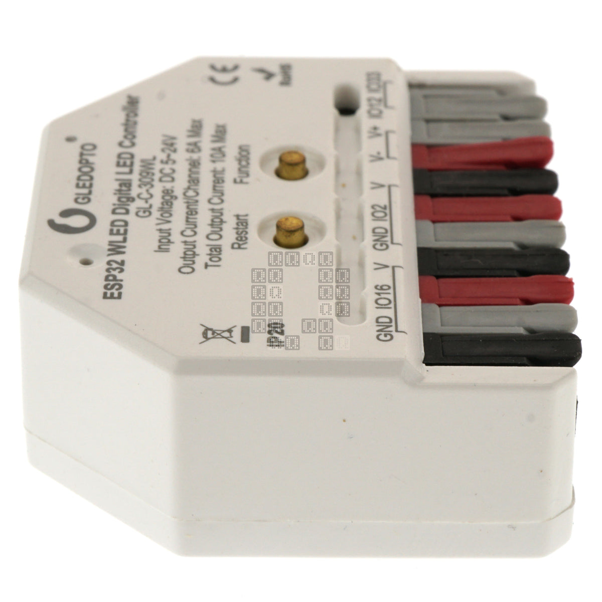 GLEDOPTO GL-C-309WL ESP32 WLED Digital LED Controller, 5-24VDC