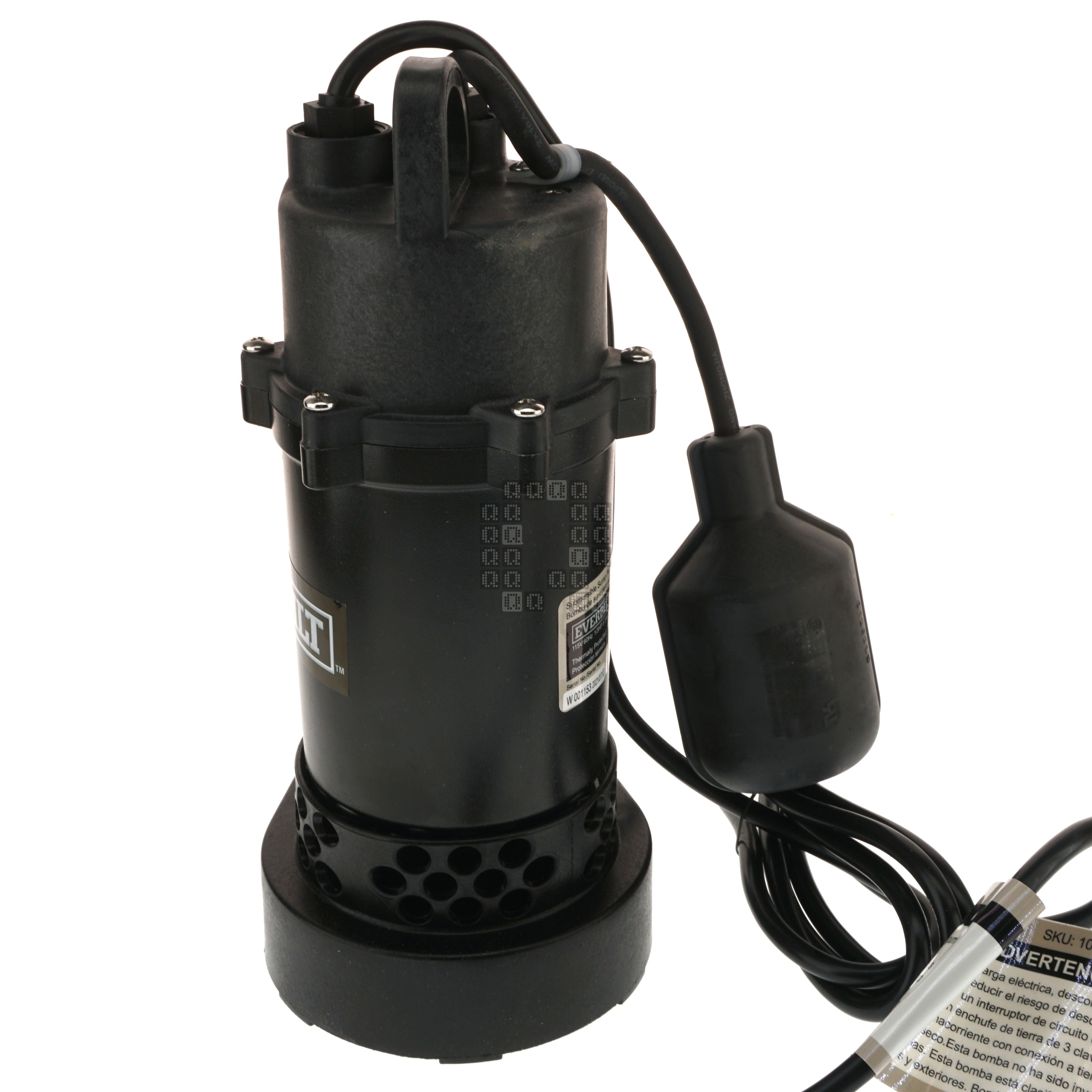 Everbilt HDSP33W 1006013667 Submersible Sump Pump, 1/3HP 38GPM 115VAC