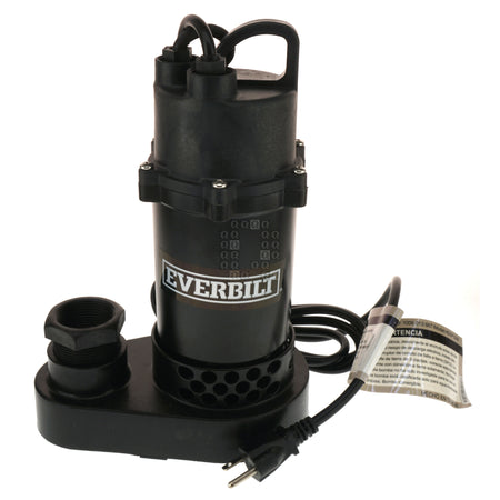 Everbilt HDSP33W 1006013667 Submersible Sump Pump, 1/3HP 38GPM 115VAC