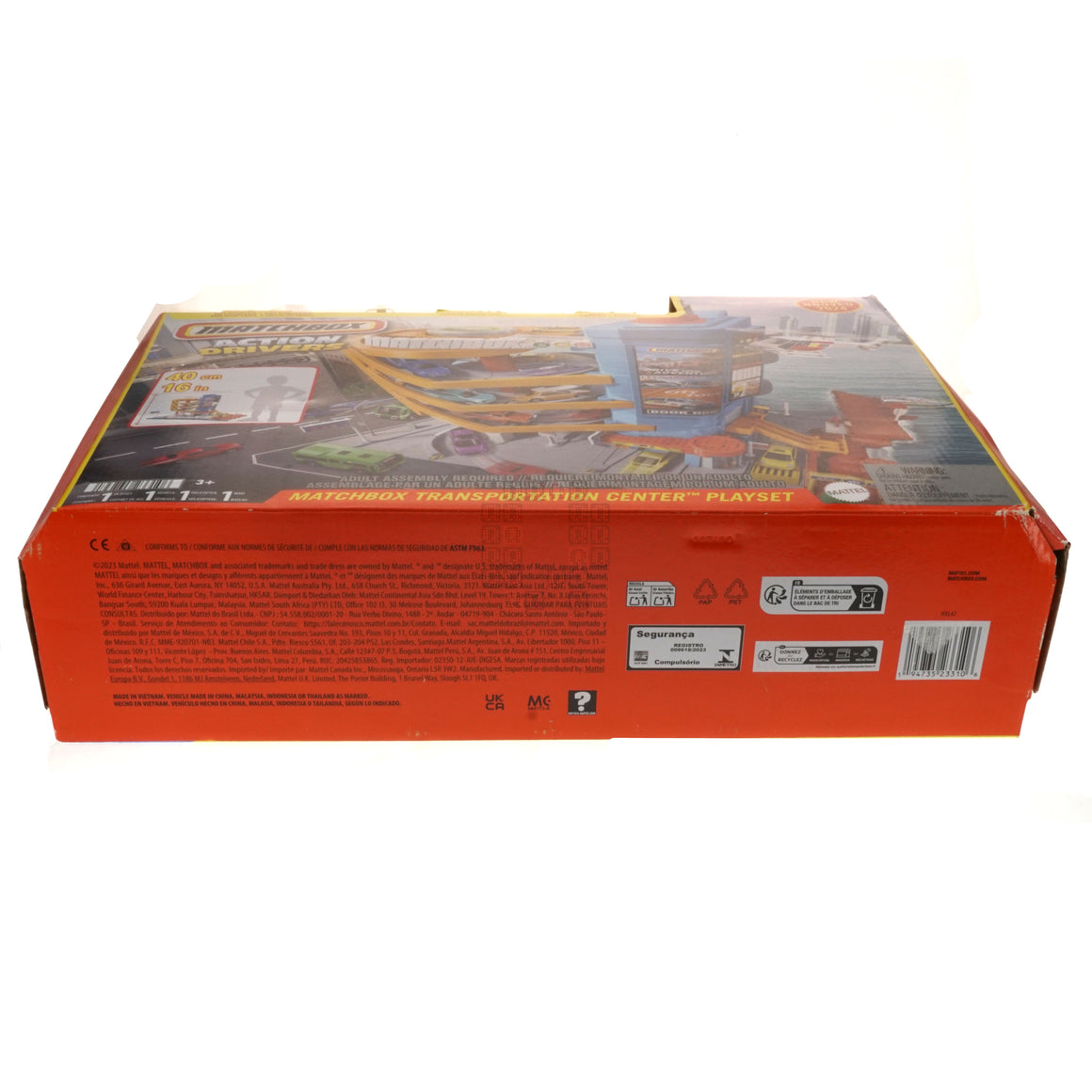 Matchbox Action Drivers Transportation Center With A 1:64 Scale Taxi, Boat & Helicopter Plus A Food Vendor Accessory (3 Vehicles, 1 Accessory)