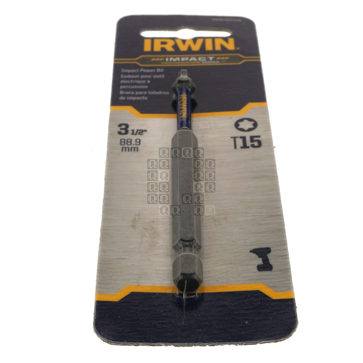 Irwin IWAF33TX15 T15 TORX Impact Performance Series Power Bit, 3-1/2" Length