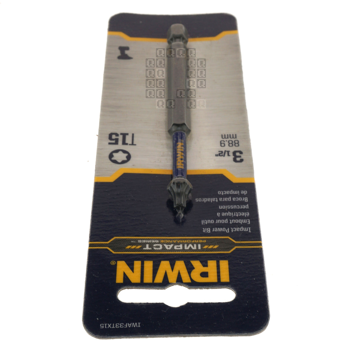 Irwin IWAF33TX15 T15 TORX Impact Performance Series Power Bit, 3-1/2" Length