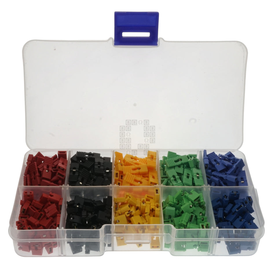 Unbranded 500-Piece Jumper Kit, 2.54mm 2-Pin Spacing
