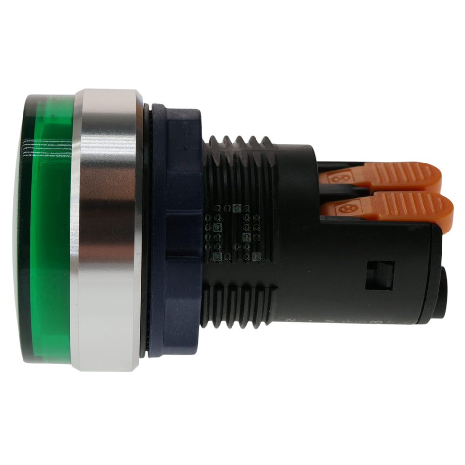 Lanboo 22mm Green Diffused Panel Mount LED Indicator Light, 9-24VAC/DC, IP68