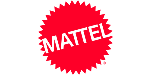 Mattel Red Starburst Logo Banner, 2000x1000