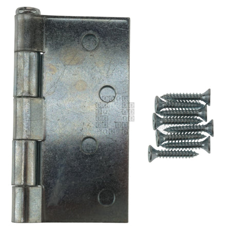 National Hardware N195-677 Outdoor 4" Narrow Hinge, Zinc Plated Steel