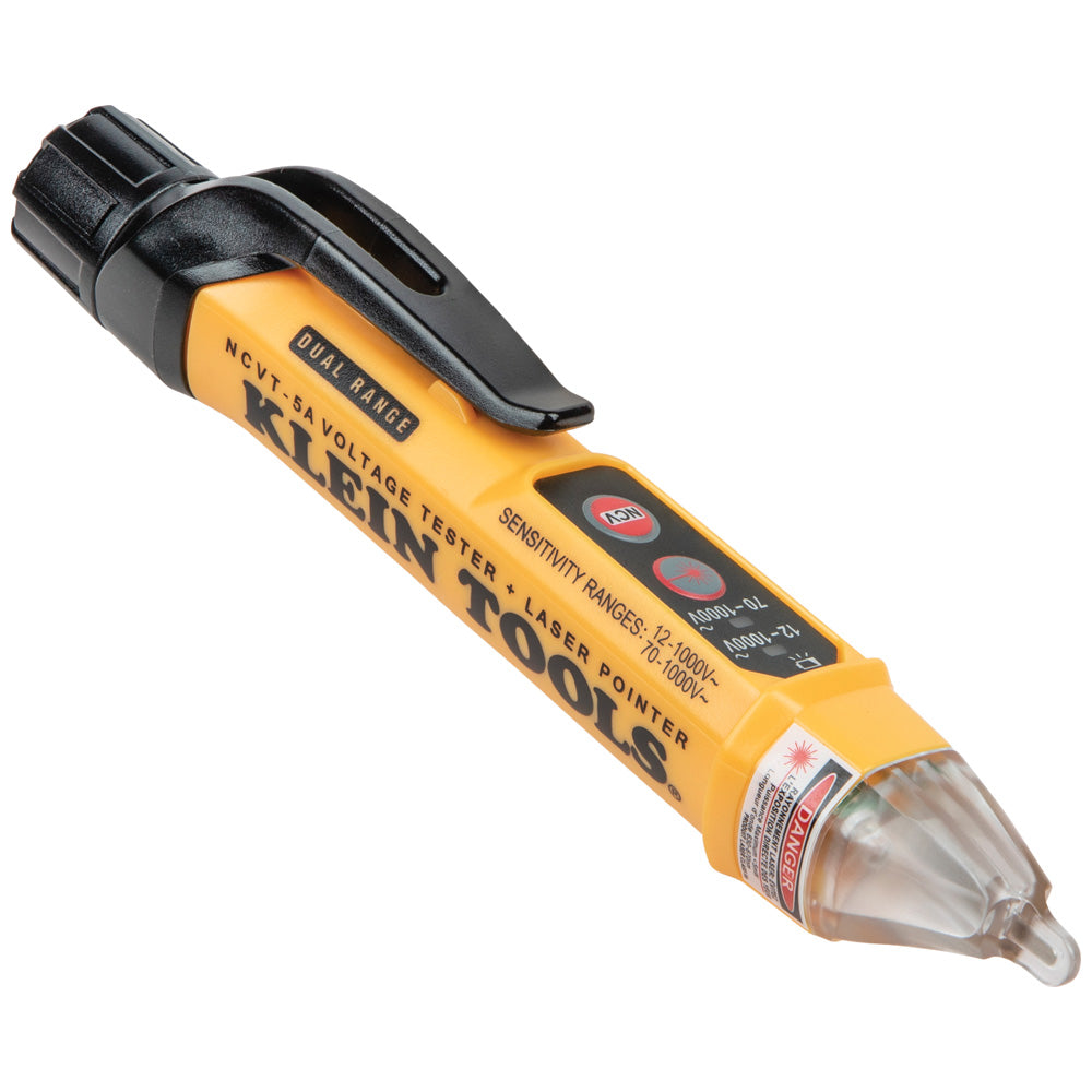 Klein Tools NCVT5A Dual-Range Non-Contact Voltage Tester with Laser Pointer