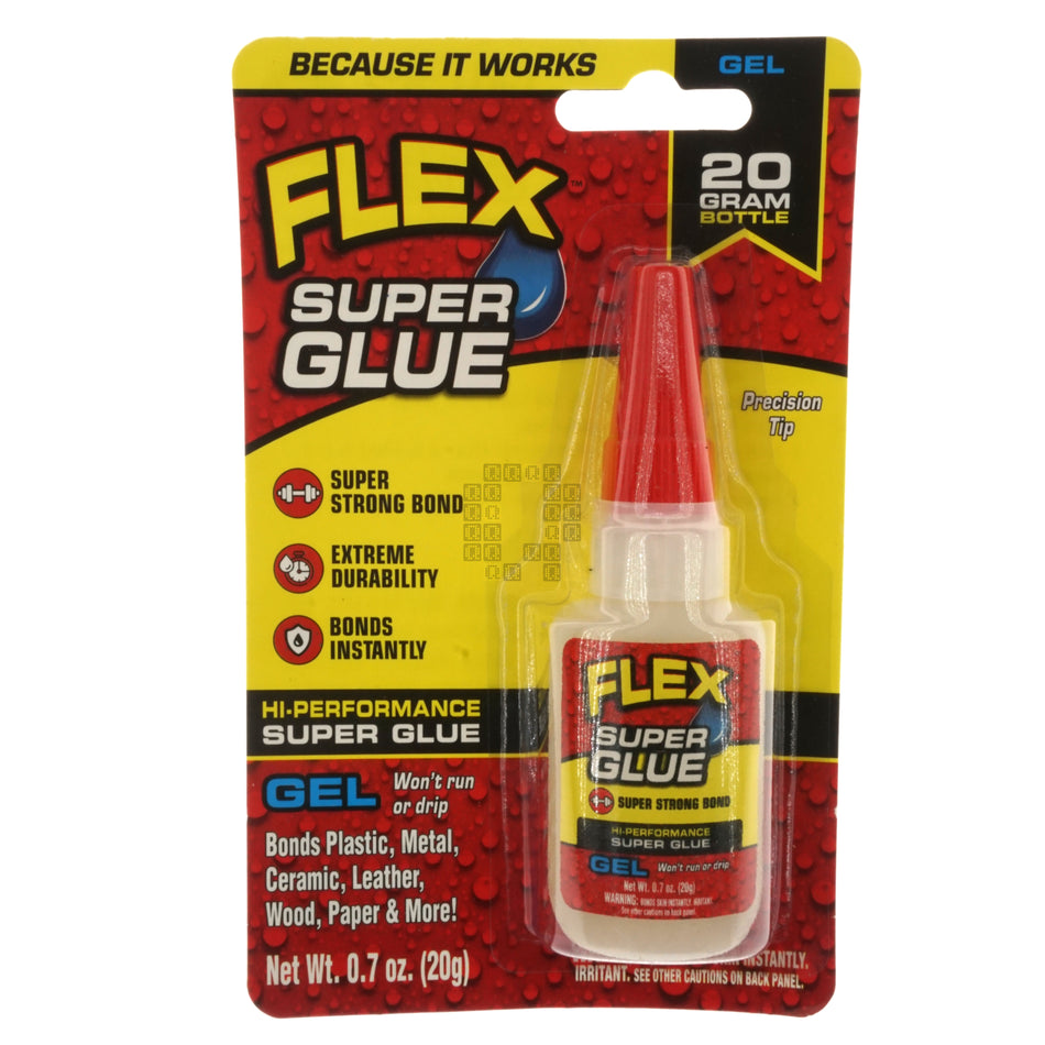 Flex SGGELB20 Hi-Performance Super Glue Gel, 20g / 0.7oz Bottle