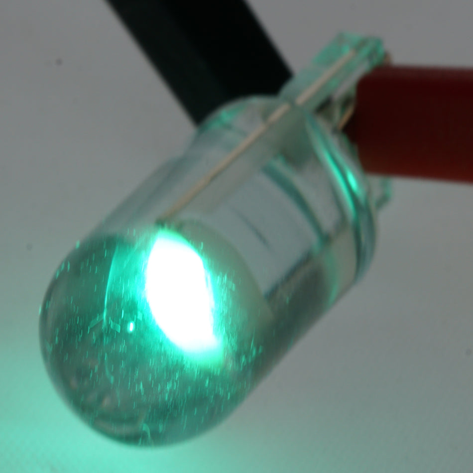 T10 W5W 194 168 COB LED Bulb, 1/5 Watt Green