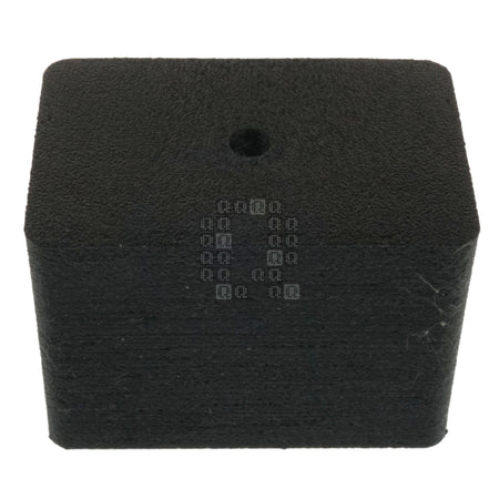 Quagmire Repair TT-FOOT-ETALL-1 3d Printed Black TPU 2" Rubber Vibration Foot