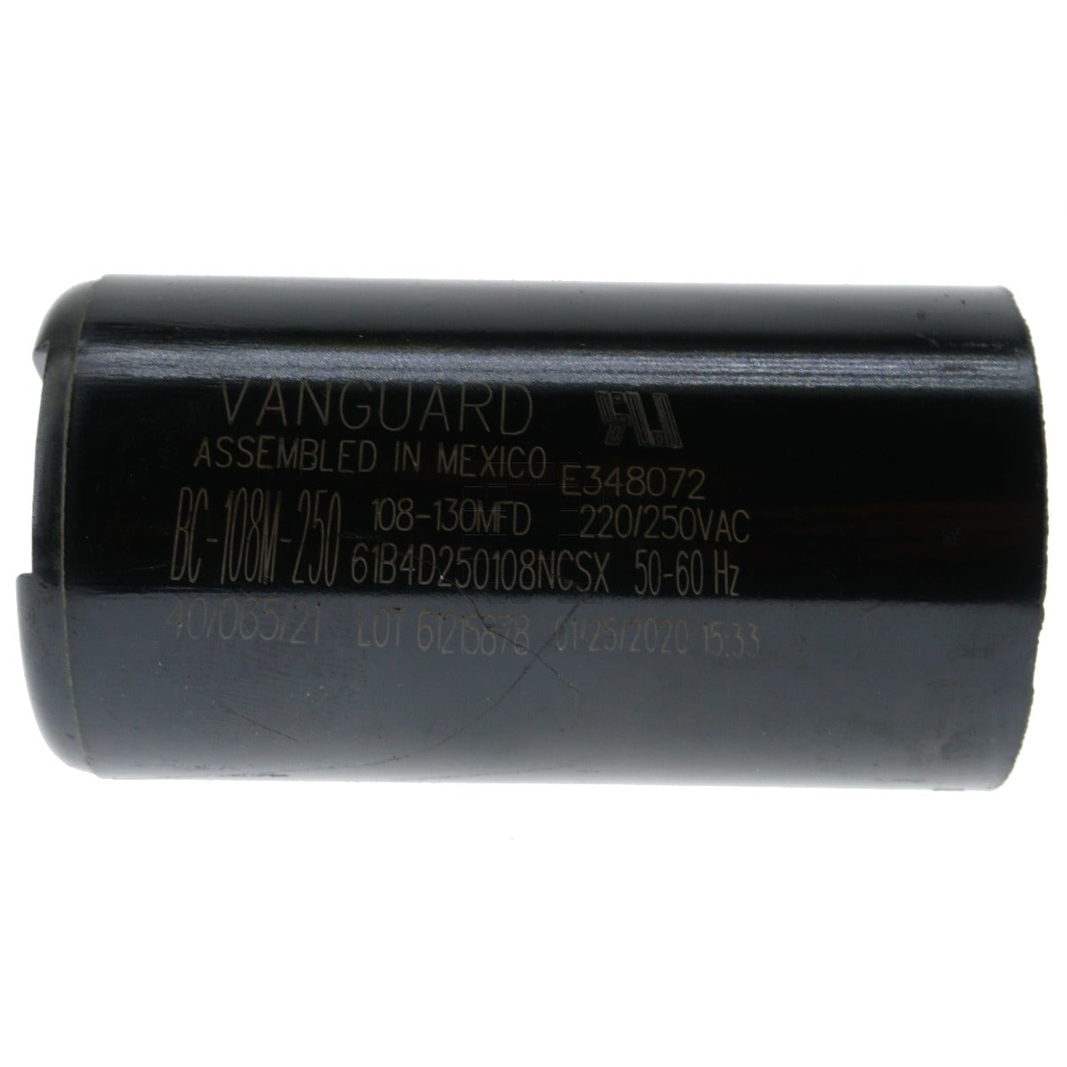Vanguard BC-108M-250 Electric Motor Start Capacitor
