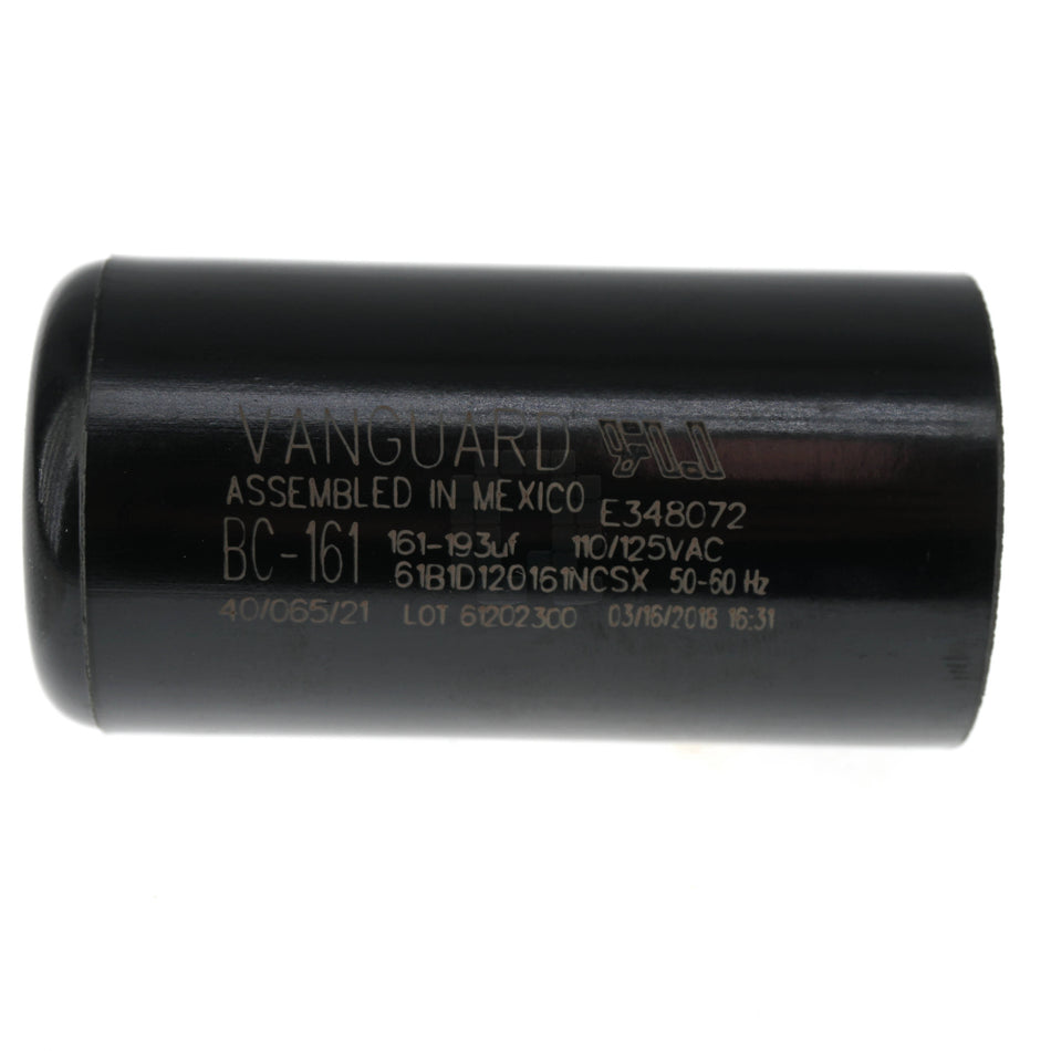 Vanguard BC-161 Electric Motor Start Capacitor, 161-193 uF, 110-125 VAC