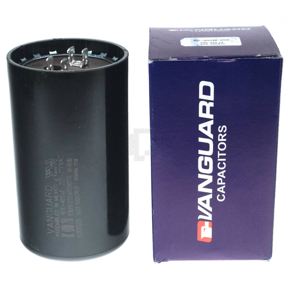Vanguard BC-400M-250 Electric Motor Start Capacitor, 400-480 uF, 220-250VAC