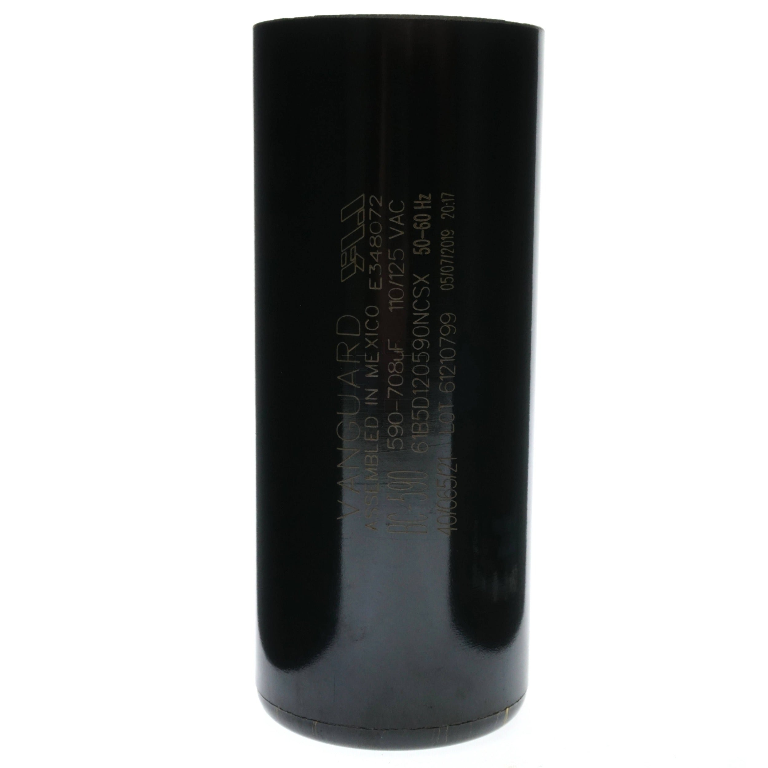 Vanguard BC-590 Black Cylindrical Electric Motor Start Capacitor