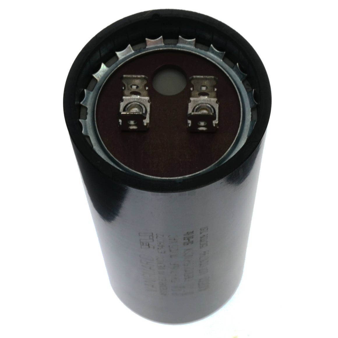 Vanguard BC-590 Black Cylindrical Electric Motor Start Capacitor with male terminals