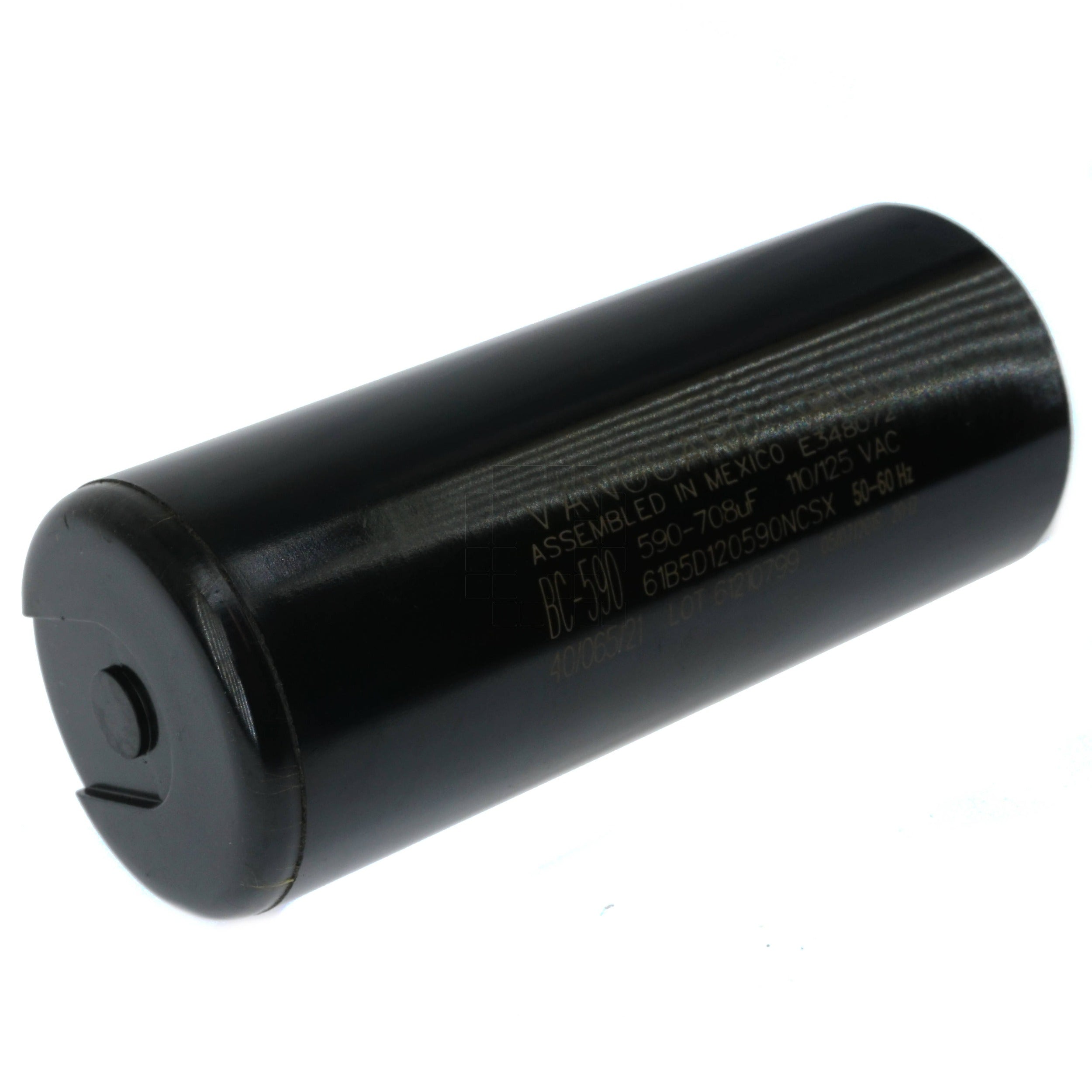 Vanguard BC-590 Black Cylindrical Electric Motor Start Capacitor