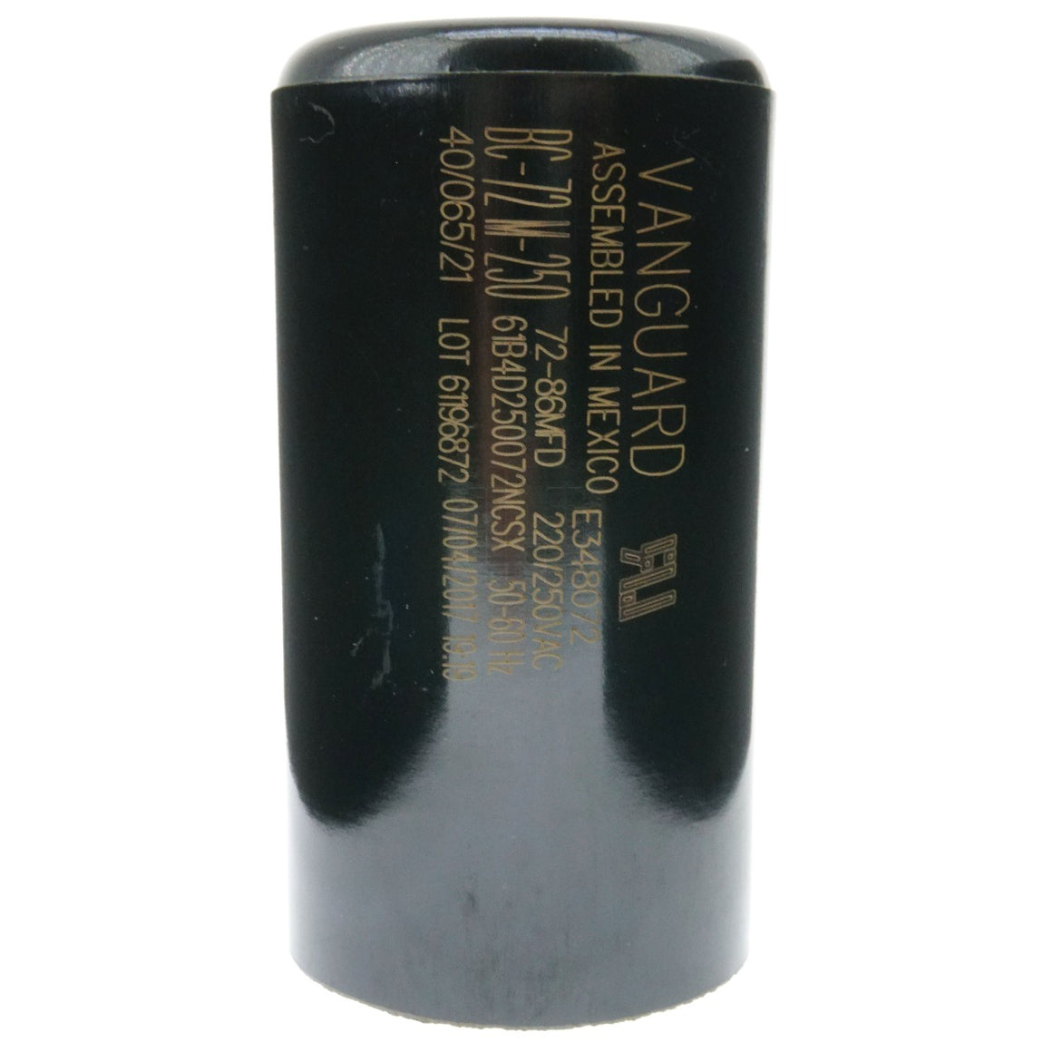 Vanguard BC-72M-250 Electric Motor Start Capacitor