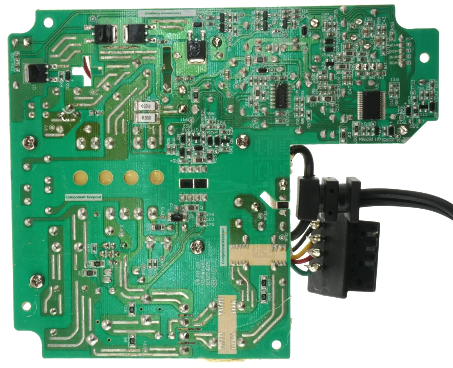 Milwaukee M18/M12 Rapid Charger Circuit Board Bottom Reverse Engineering Milwaukee 860323004 Rapid Charger Circuit Board Bottom View