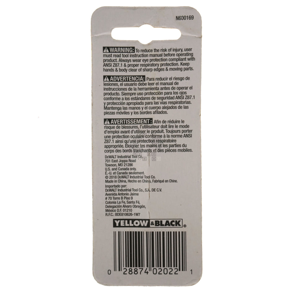 DeWALT DW2022 PH2 #2 Phillips Power Bit, 2" Length