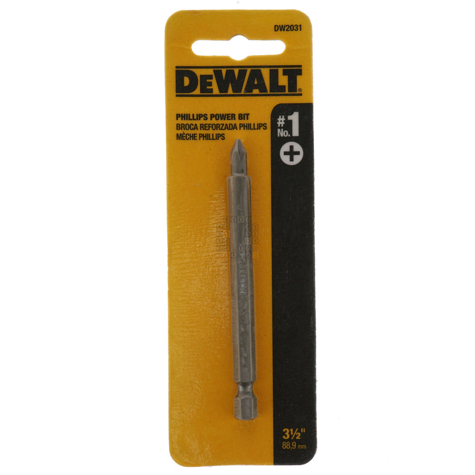 DeWALT DW2031 #1 Phillips Power Bit, 3-1/2" Length