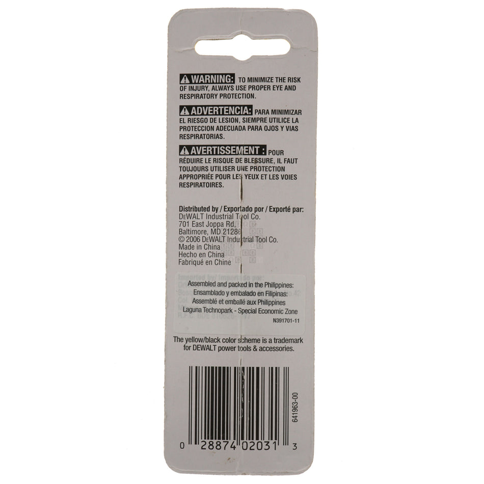 DeWALT DW2031 #1 Phillips Power Bit, 3-1/2" Length