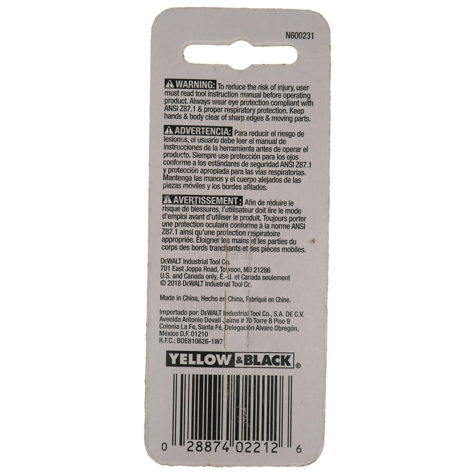 DeWALT DW2212 #2 Square Recess Power Bit, 2" Length