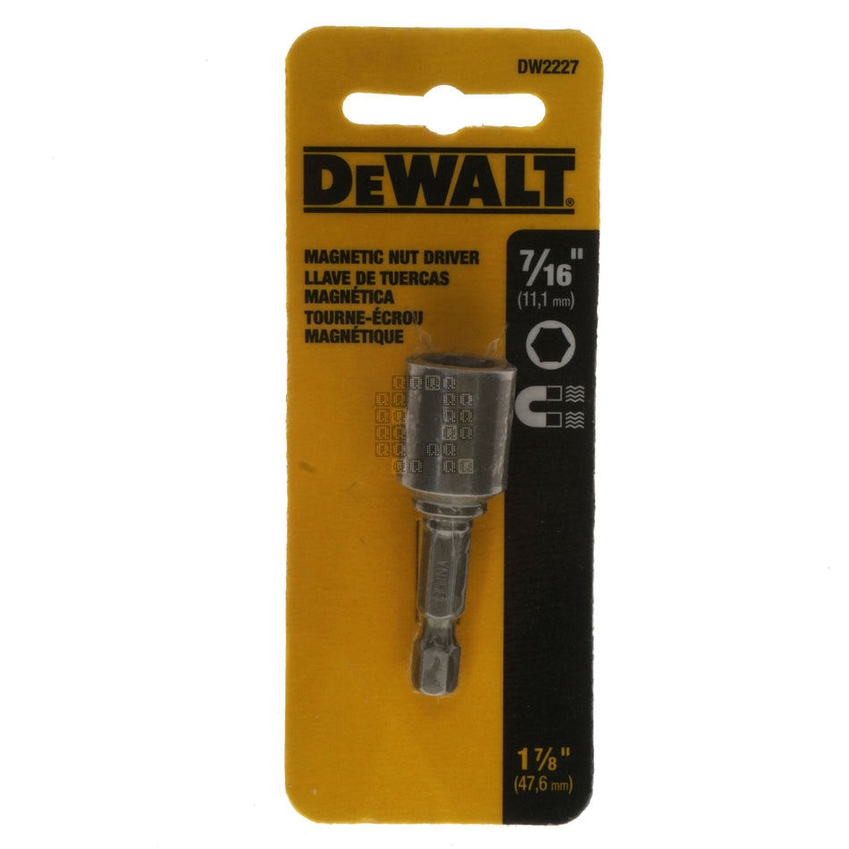 DeWALT DW2227 7/16" Magnetic Nut Driver, 1-7/8" Length
