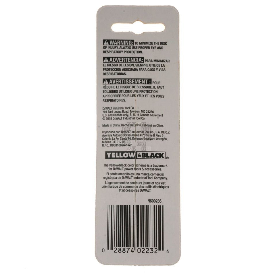DeWALT DW2232 SQ2 / #2 Square Recess Power Bit, 3-1/2" Length