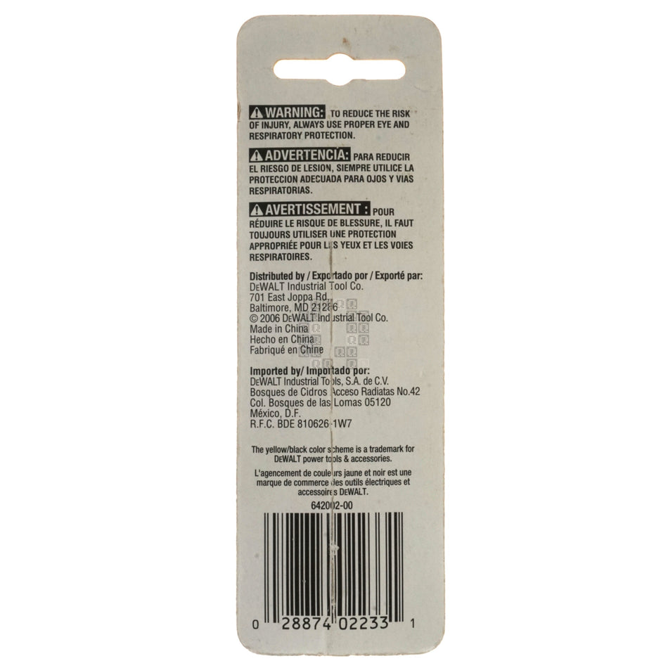 DeWALT DW2233 SQ3 / #3 Square Recess Power Bit, 3-1/2" Length
