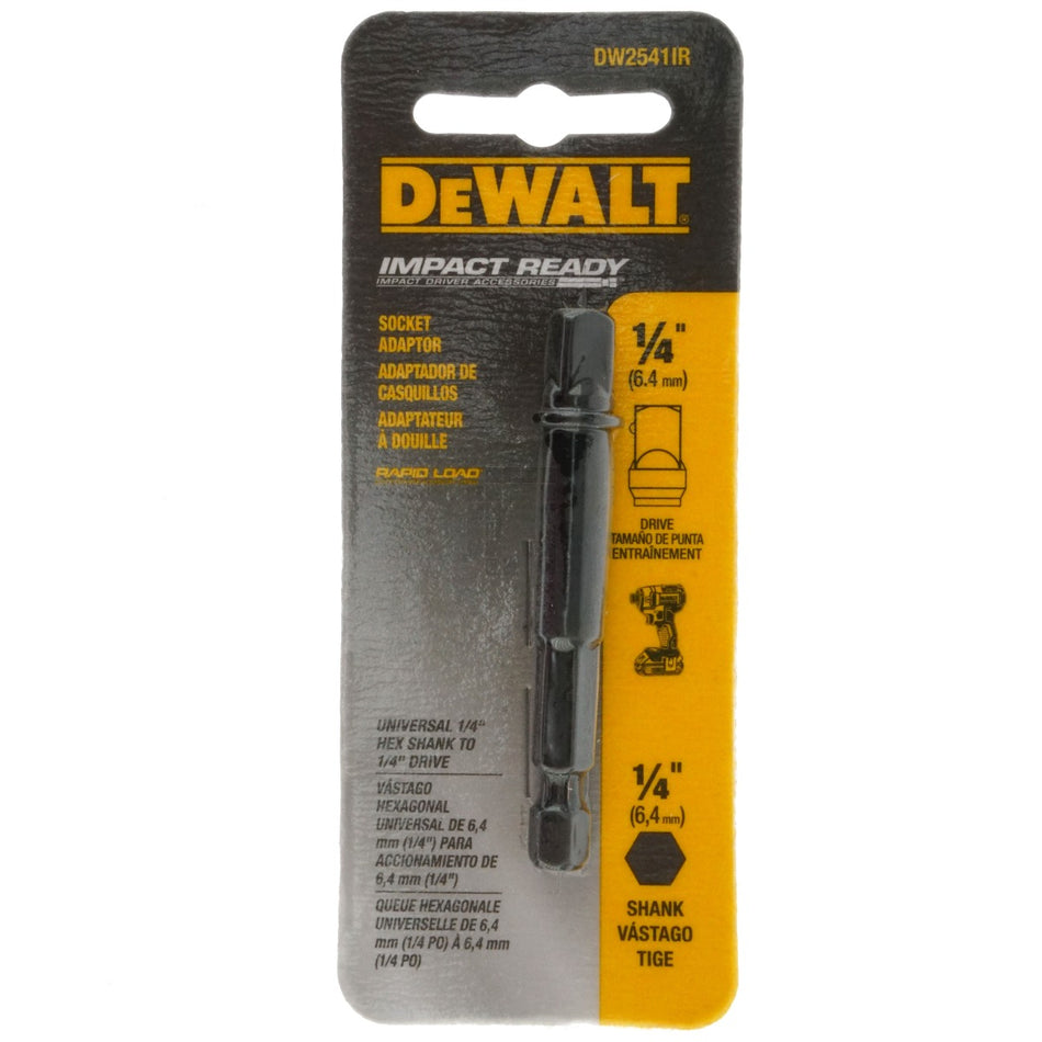 Dewalt DW2541IR 1/4" Hex Shank to 1/4" Drive Socket Adapter