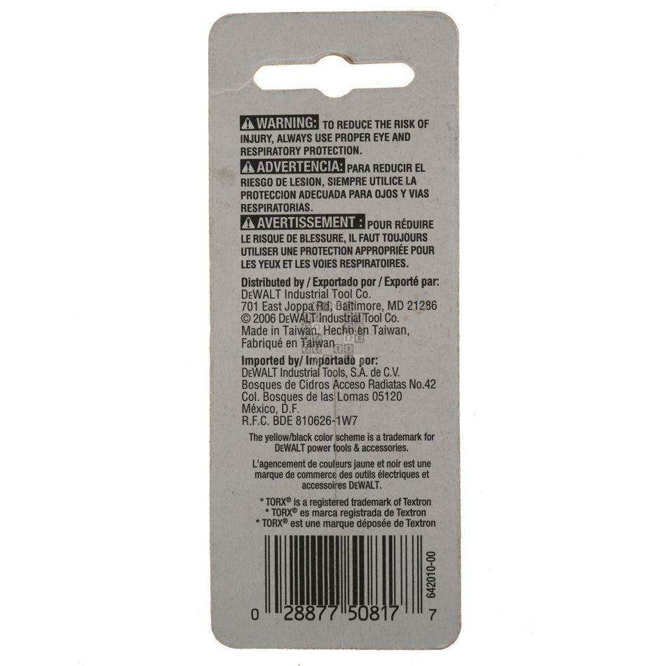 DeWALT DW2665 T25 TORX Power Bit, 2" Length