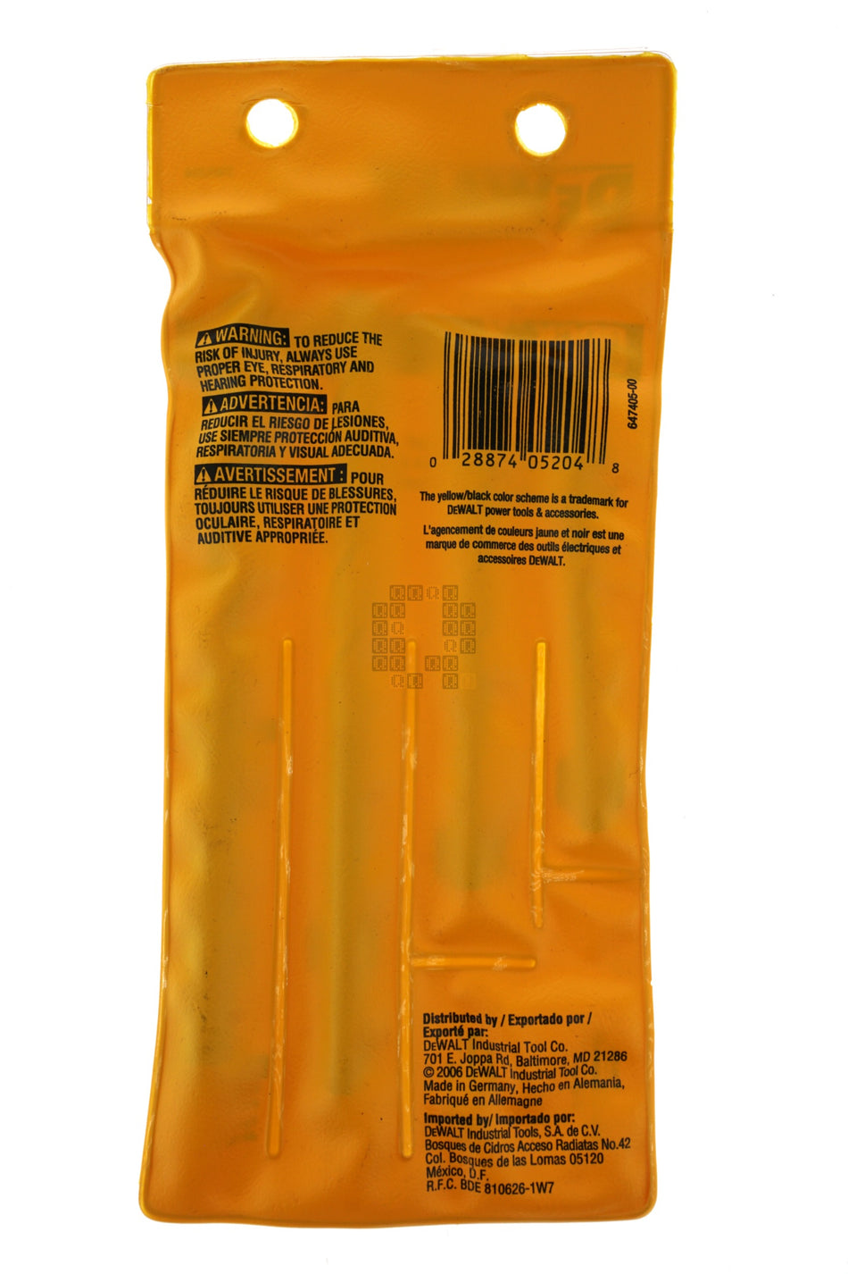 DeWALT DW5204 4-Piece ROCK CARBIDE Hammer Drill Bit Set, 3/16" 1/4" 5/16 & 3/8"