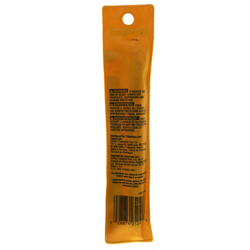 DeWALT DW5241 5/8" x 6" ROCK CARBIDE Hammer Drill Bit, 4" Flute Length