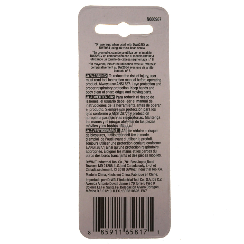 DeWALT DWA2PH1-2 PH1 / #1 Phillips MAX FIT Bit Tips, 2" Length, 2-Pack
