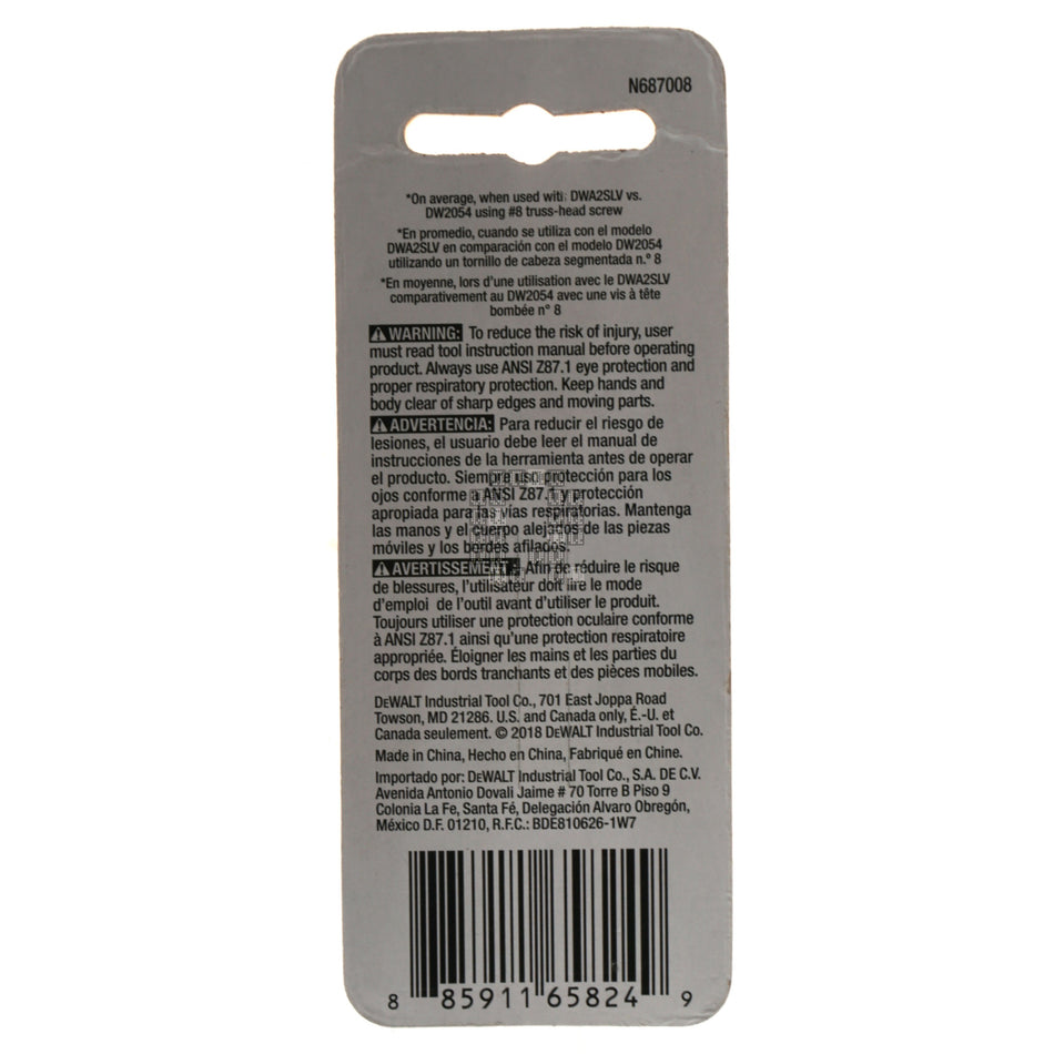 DeWALT DWA2T25-2 T25 TORX MAX FIT Power Bit, 2" Length, 2-Pack