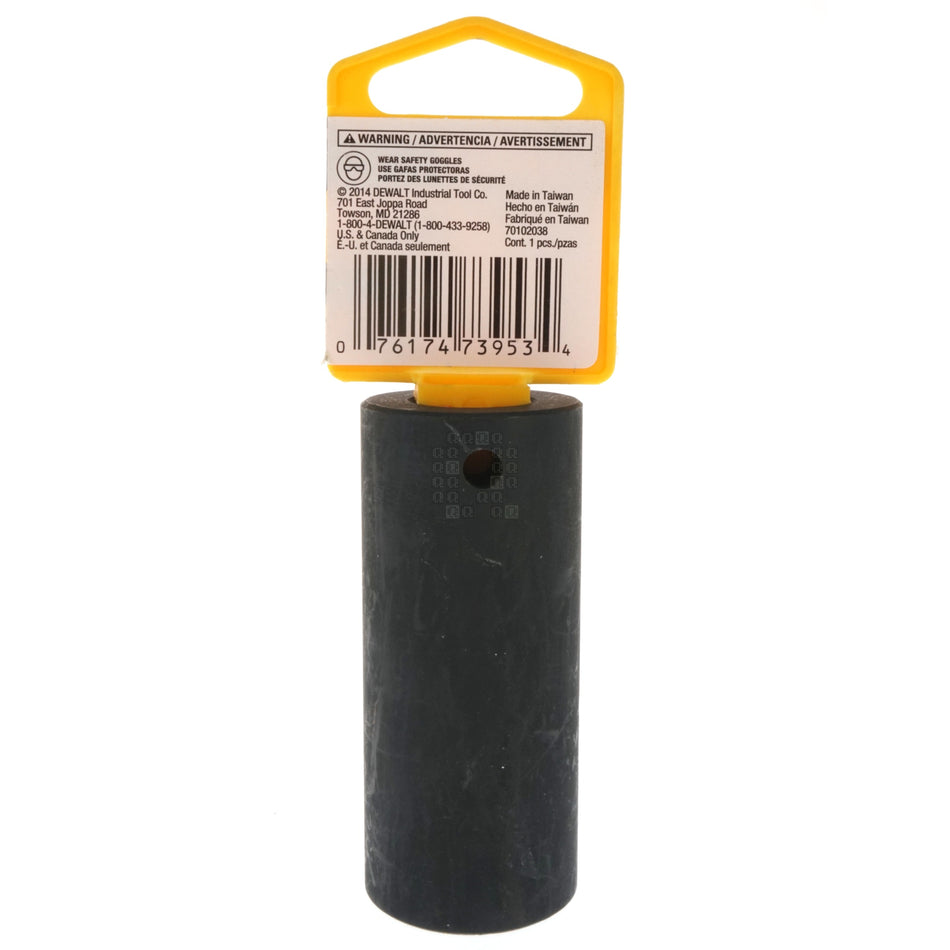 DeWALT DWMT73953OSP 24mm Metric Black Deep Impact Socket, 1/2" Drive, 73-953D, 6-Point