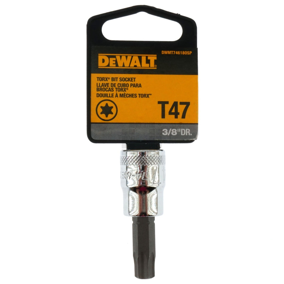 Dewalt DWMT74618OSP T47 Chrome Torx Bit Socket, 3/8" Drive, 74-618D