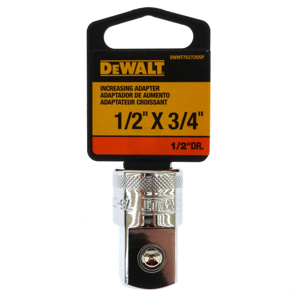 Dewalt DWMT75272OSP 1/2" x 3/4" Increasing Chrome Adapter, 75-272D