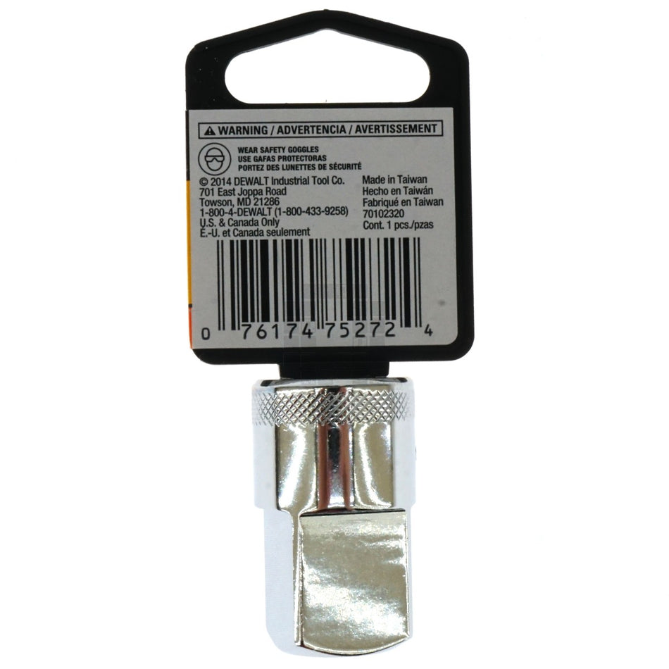 Dewalt DWMT75272OSP 1/2" x 3/4" Increasing Chrome Adapter, 75-272D