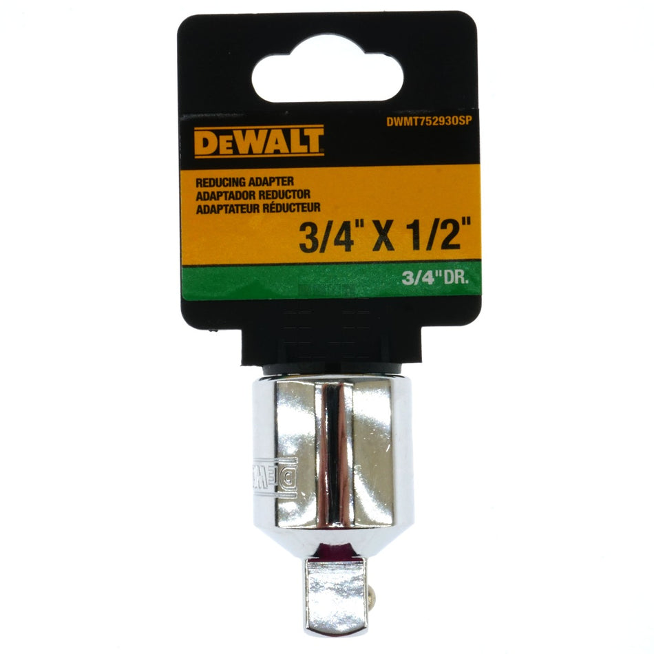 Dewalt DWMT75293OSP 3/4" x 1/2" Chrome Reducing Adapter, 75-293D