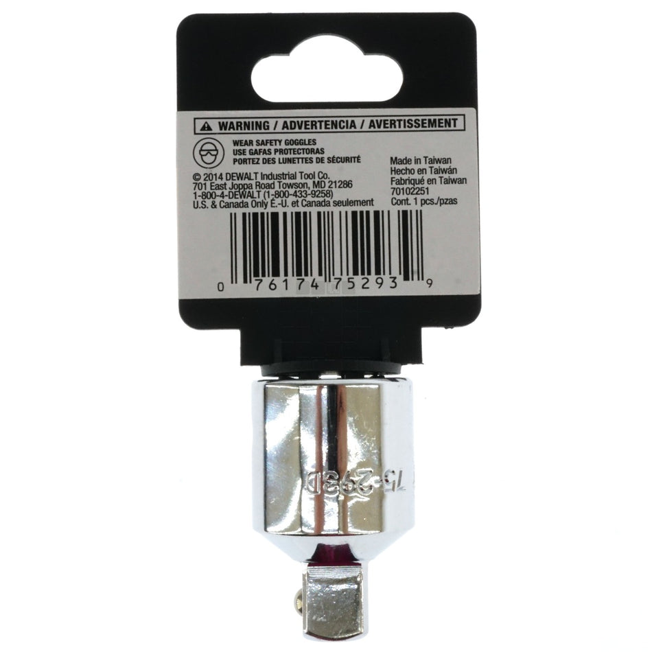 Dewalt DWMT75293OSP 3/4" x 1/2" Chrome Reducing Adapter, 75-293D