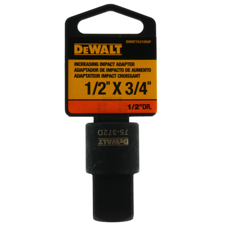 Dewalt DWMT75372OSP 1/2" x 3/4" Increasing Impact Adapter, 75-372D